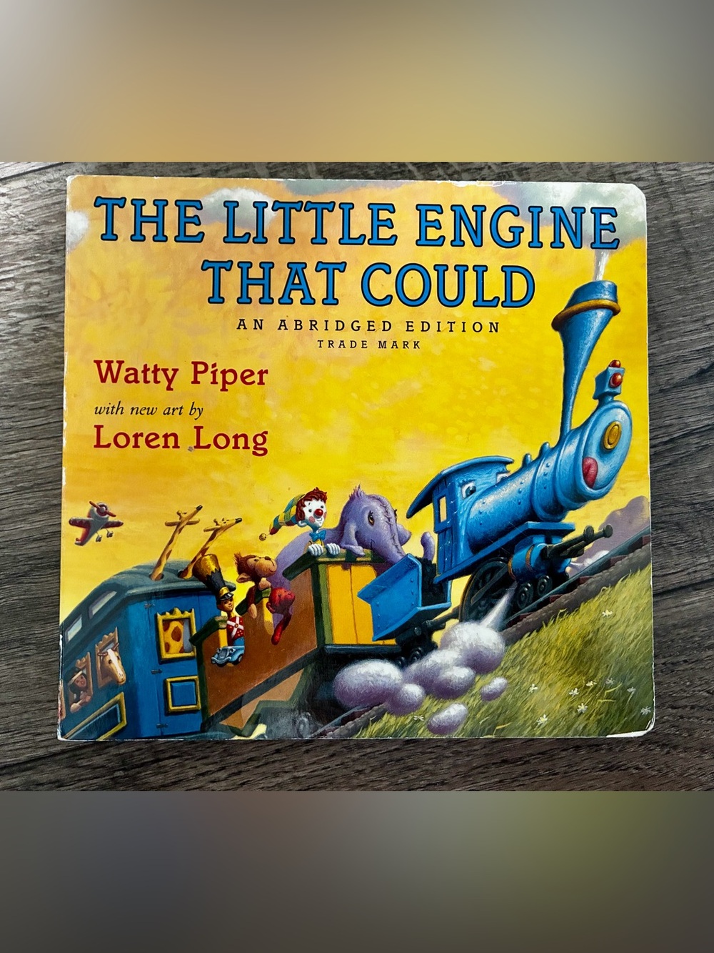 The Little Engine That Could Board Book - Yellow & Blue